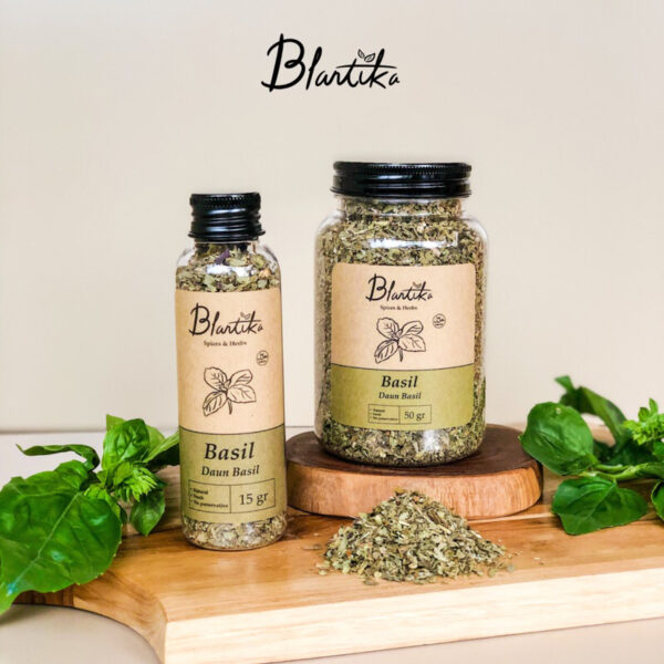 Blantika Basil Premium - daun basil kering - rempah dapur premium